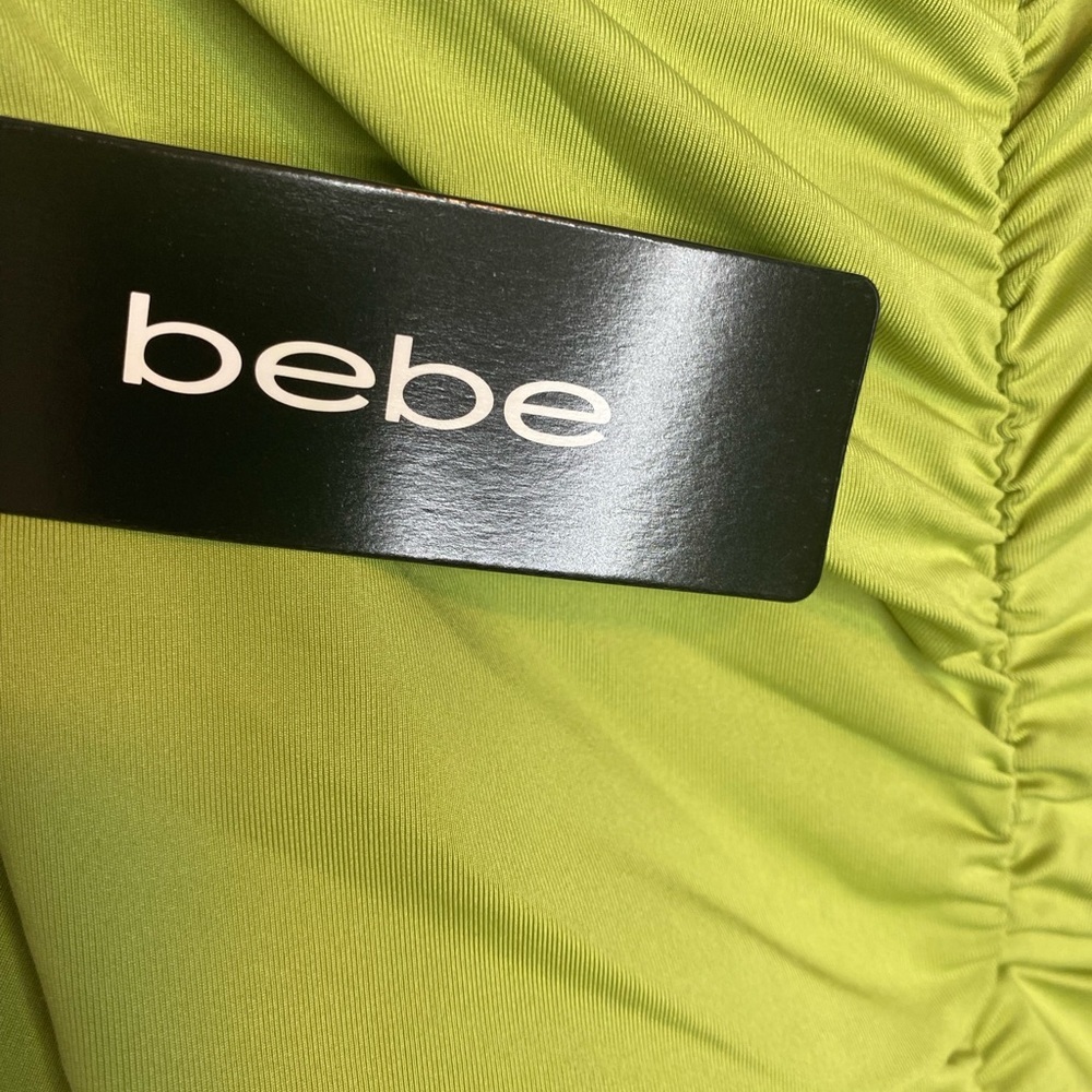 Elegant Green Ruched Dress - Picture 4 of 5